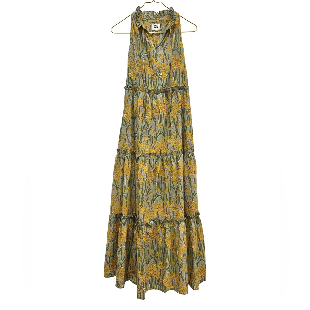 NWOT Sur La Vague Reed Ruffle Maxi Dress - Picture 8 of 8